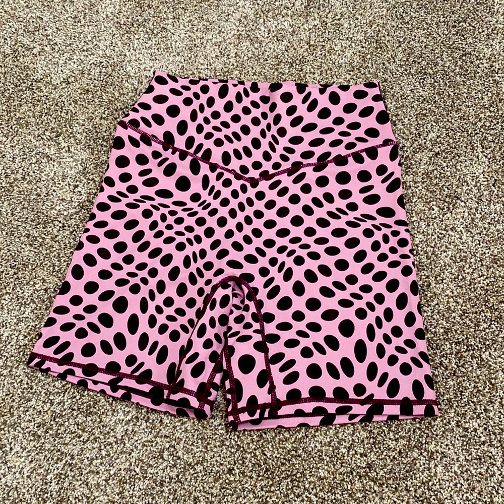 Balance athletica volley shorts purple polka dots size medium new never worn